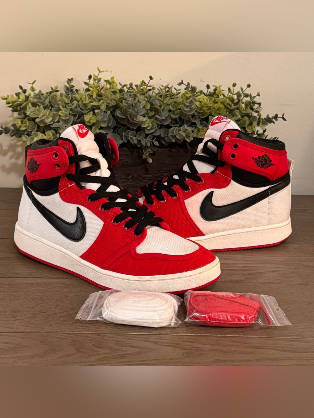 Air Jordan 1 KO Chicago (AJKO) 2021 Men’s Size 7.5 White Red Black DA9089-100 - Picture 13 of 14